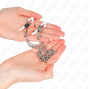 KINK - PINCES À METELIER AVEC 2 CHAÎNES FINES ARGENT 20/23 CM