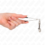 KINK - PINZA PER CAPEzzoli A GANCIO SOTTILE ARGENTO 7 CM