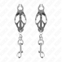 KINK - JAPANISCHE KLEEBLATT-NIPPELKLAMMERN MIT HAKEN SILBER