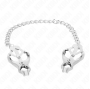 KINK - PINCES À METELLES TRÈFLE JAPONAIS AVEC CHAÎNE ARGENT 30 CM