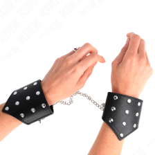 KINK - PULSEIRAS ESTILO PONTO PRETO COM CORRENTE AJUSTÁVEL 17-23 CM X 8,5 CM