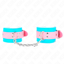 KINK - CUTE WRIST RESTRAINTS BLUE / PINK ADJUSTABLE 16-28 CM X 5 CM