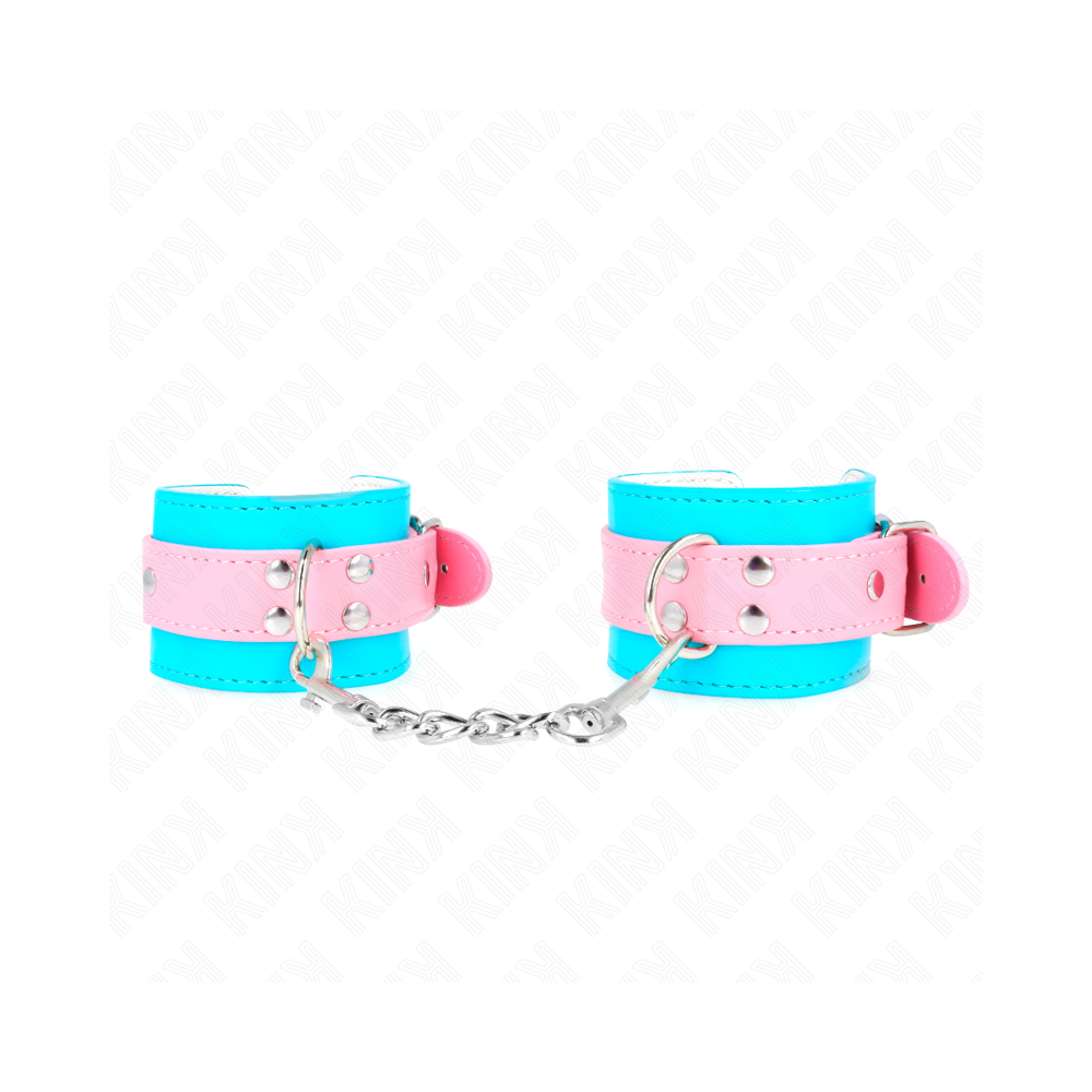 KINK - CUTE WRIST RESTRAINTS BLUE / PINK ADJUSTABLE 16-28 CM X 5 CM