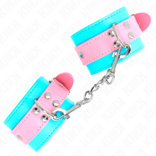 KINK - CUTE WRIST RESTRAINTS BLUE / PINK ADJUSTABLE 16-28 CM X 5 CM