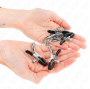 KINK - 4 NIPPLE AND CLIT CLAMPS ADJUSTABLE SILVER