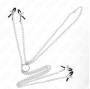 KINK - 4 NIPPLE AND CLIT CLAMPS ADJUSTABLE SILVER
