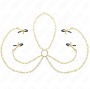 KINK - 4 NIPPLE AND CLIT CLAMPS ADJUSTABLE GOLD