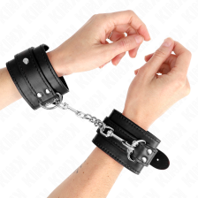 KINK - SIMPLE WRIST RESTRAINTS BLACK ADJUSTABLE 20-23 CM X 5.5 CM