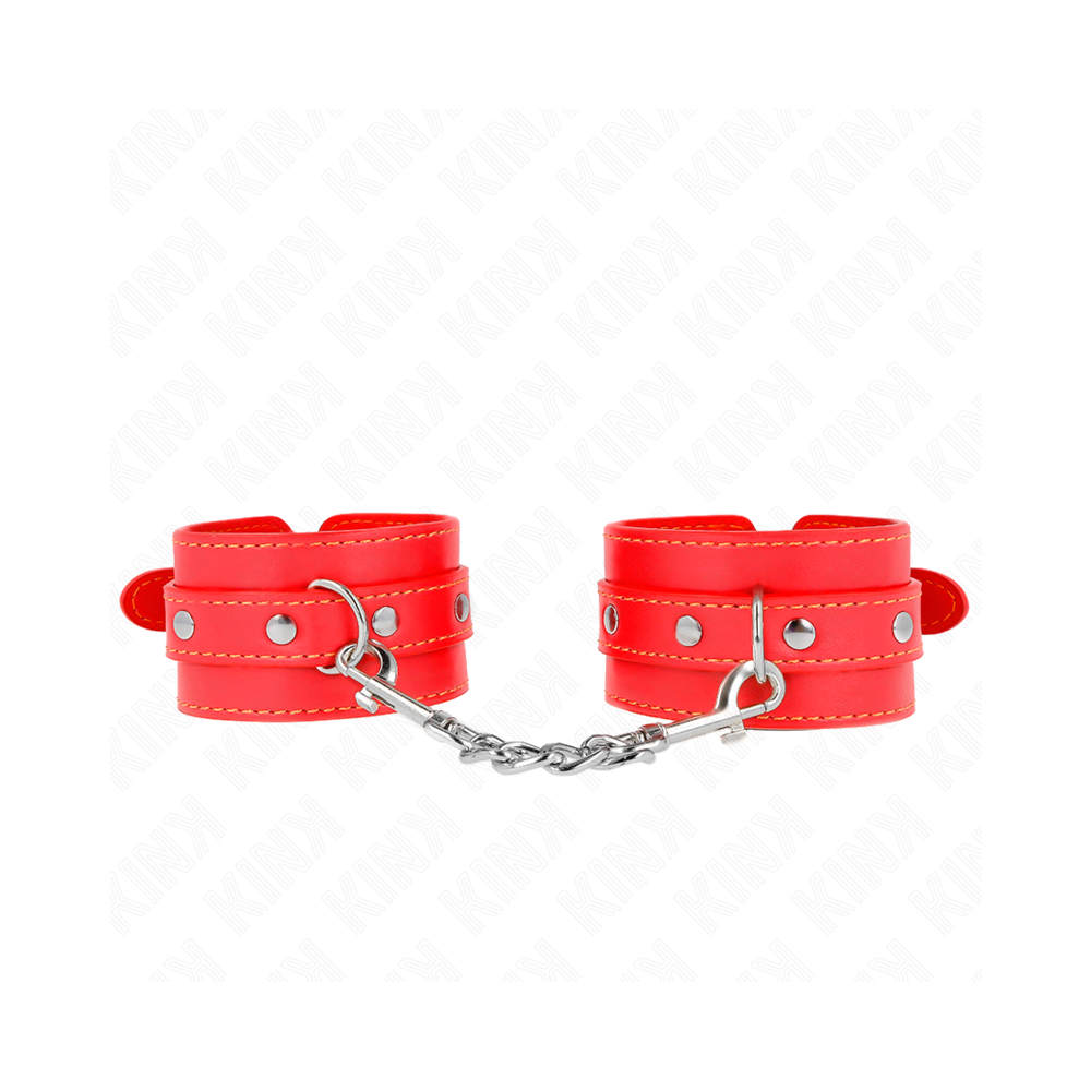 KINK - THIN WRIST RESTRAINTS RED ADJUSTABLE 21-33 CM