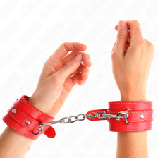 KINK - THIN WRIST RESTRAINTS RED ADJUSTABLE 21-33 CM