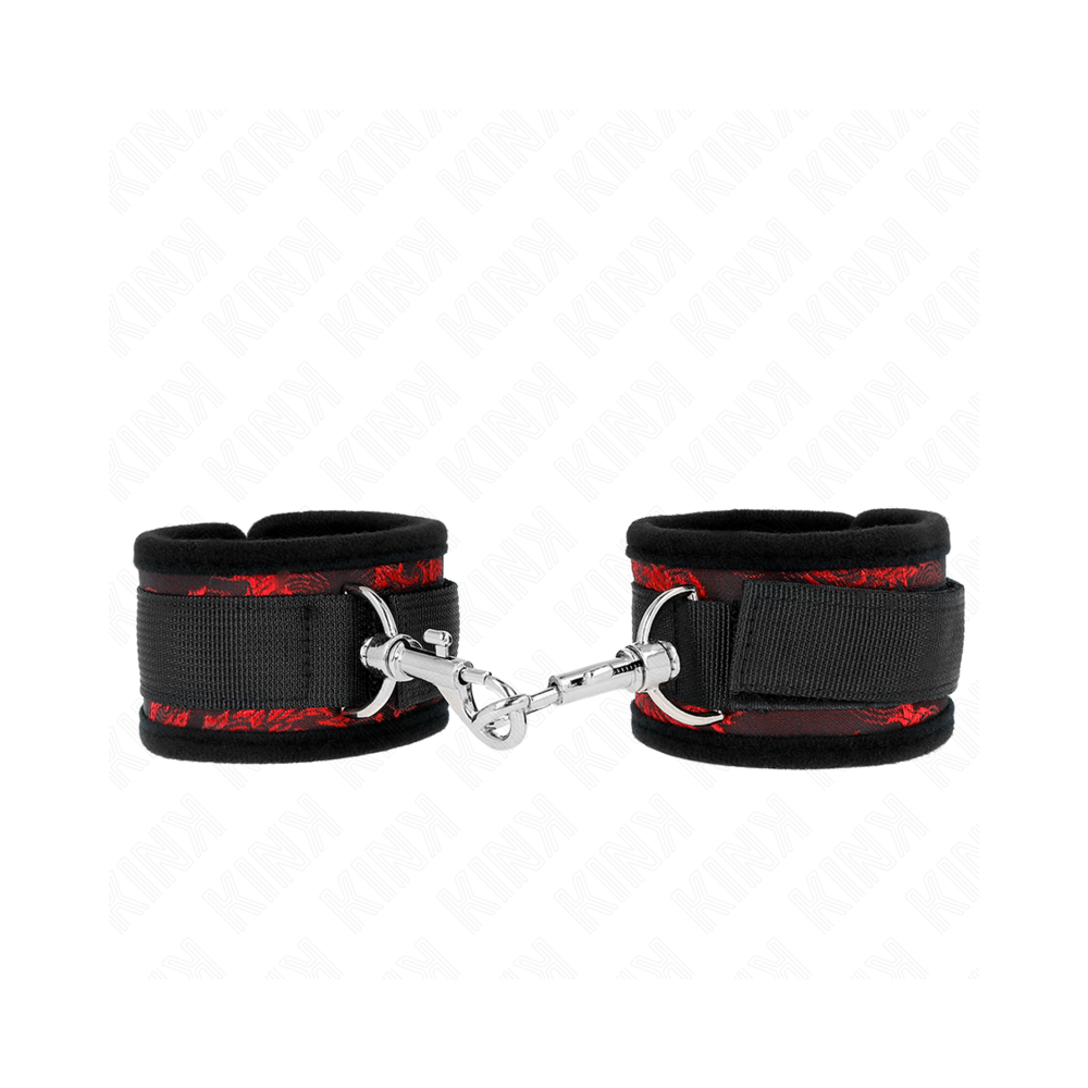 KINK - SCANDAL WRIST RESTRAINTS RED-BLACK