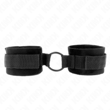 KINK - POLSINI IN PELLICCIA PER PRINCIPIANTI 25 CM CON O-RING 4 CM NERO REGOLABILE 15-25 CM