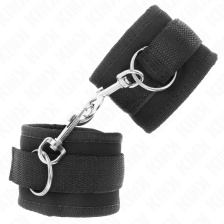 KINK - NYLON BIND KLETT-HANDFESSELN SCHWARZ MODELL 2 VERSTELLBAR 18-35 CM X 6 CM