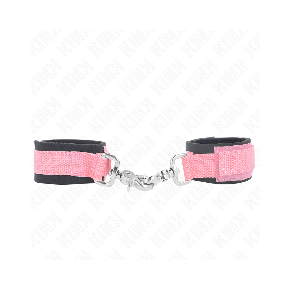 KINK - ADJUSTABLE NEOPRENE WRIST RESTRAINTS PINK ADJUSTABLE 22-34 CM