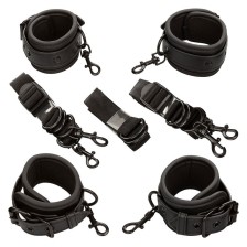 CALEXOTICS - NOCTURNAL BED RESTRAINTS LEATHER ADJUSTABLE BLACK