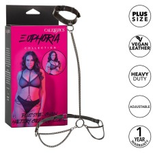 CALEXOTICS - EUPHORIA KETTENHALFTERHALSBAND UND LEINE, ÜBERGRÖSSE