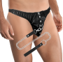DARKNESS - BLACK UNDERPANTS WITH LEASH