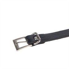 SUBBLIME - 953713 PUNK BONDAGE BELT METAL BUCKLE BLACK ONE SIZE