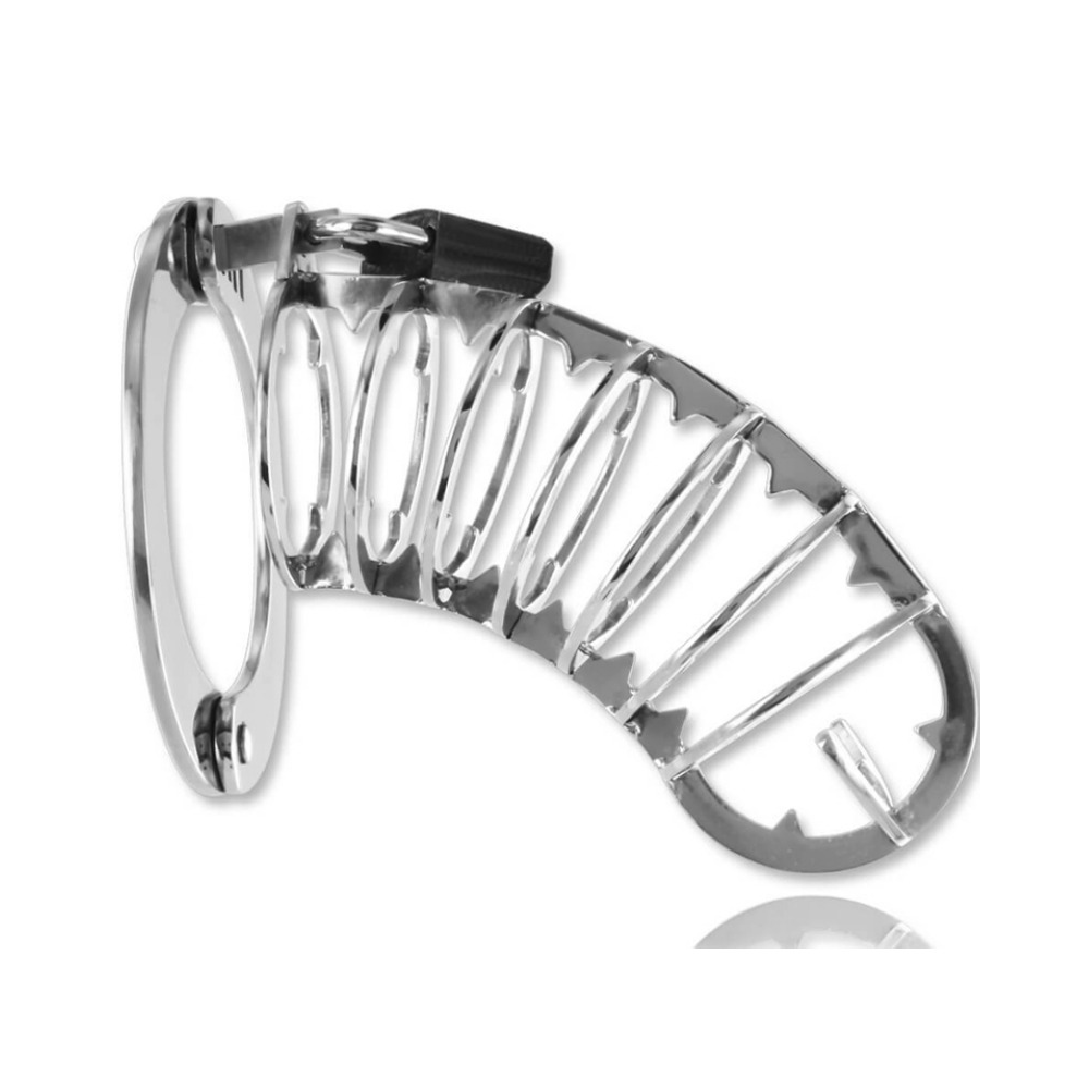 METAL HARD - CAGE PÉNIS AVEC SERRURE DE SÉCURITÉ 14 CM