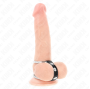 KINK - DOPPELTER PENISRING AUS METALL 3,8 CM BIS 5 CM MIT LEDER VERBUNDEN