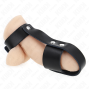 KINK - PENISKÄFIGRING AUS LEDER MIT VERSTELLBAREM HOCKENTRENNER