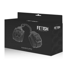 FETISH SUBMISSIVE - VEGAN LEATHER HANDCUFFS WITH NEOPRENE LINING