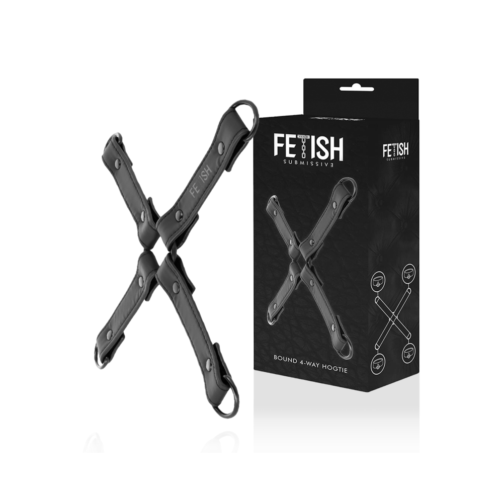 FETISH SUBMISSIVE - HOG TIE VEGANES LEDER