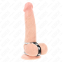 KINK - DOUBLE ANNEAU PÉNIS 3,8 CM À 5 CM CONNECTÉ PAR CUIR
