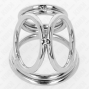 KINK - ANEL PARA PÊNIS DE METAL TRIPLO CROMADO 3,8 CM A 5 CM MODELO 1