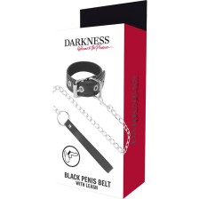 DARKNESS - PENIS RING WITH STRAP