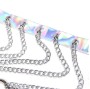 SUBBLIME - 953737 BRUSTGURT MIT RINGEN UND KETTEN SILBER EINE GRÖSSE