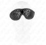 KINK - FASCIA CON MOTIVO A DIAMANTI NERO 20,5 x 6 CM
