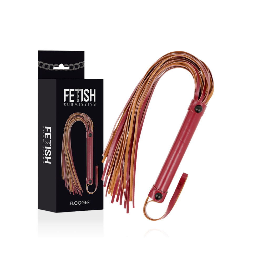 FETISH SUBMISSIVE DARK ROOM - FLOGGER EN CUIR VÉGÉTAL