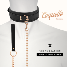 COQUETTE CHIC DESIRE - COLLIER FANTAISIE EN CUIR VÉGAN AVEC BRACELET ET DOUBLURE EN NÉOPRÈNE