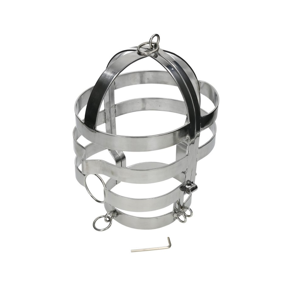 METAL HARD - MASKE MIT STAHLHALSKETTE