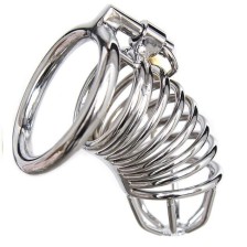 OHMAMA FETISH - METAL CHASTITY LOCKABLE COCK CAGE SIZE S