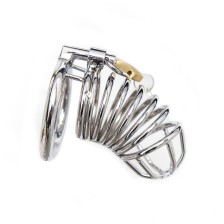 OHMAMA FETISH - METAL CHASTITY LOCKABLE COCK CAGE SIZE S