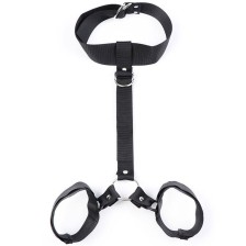 OHMAMA FETISH - COLLAR WITH WRIST RESTRAINTS