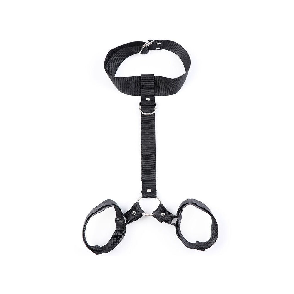 OHMAMA FETISH - COLLAR WITH WRIST RESTRAINTS