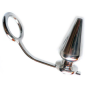 METAL HARD - ANELLO IN ACCIAIO DURO CON TAPPO ANALE 45 X 50 MM