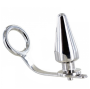 METAL HARD - ANEL DE AO COM PLUG ANAL 80 X 55 MM