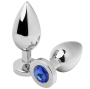 METAL HARD - PLUG ANALE DIAMOND BLUE PICCOLO 5.71CM