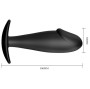 PRETTY LOVE - ANAL PLUG SILICONE PENIS FORM BLACK