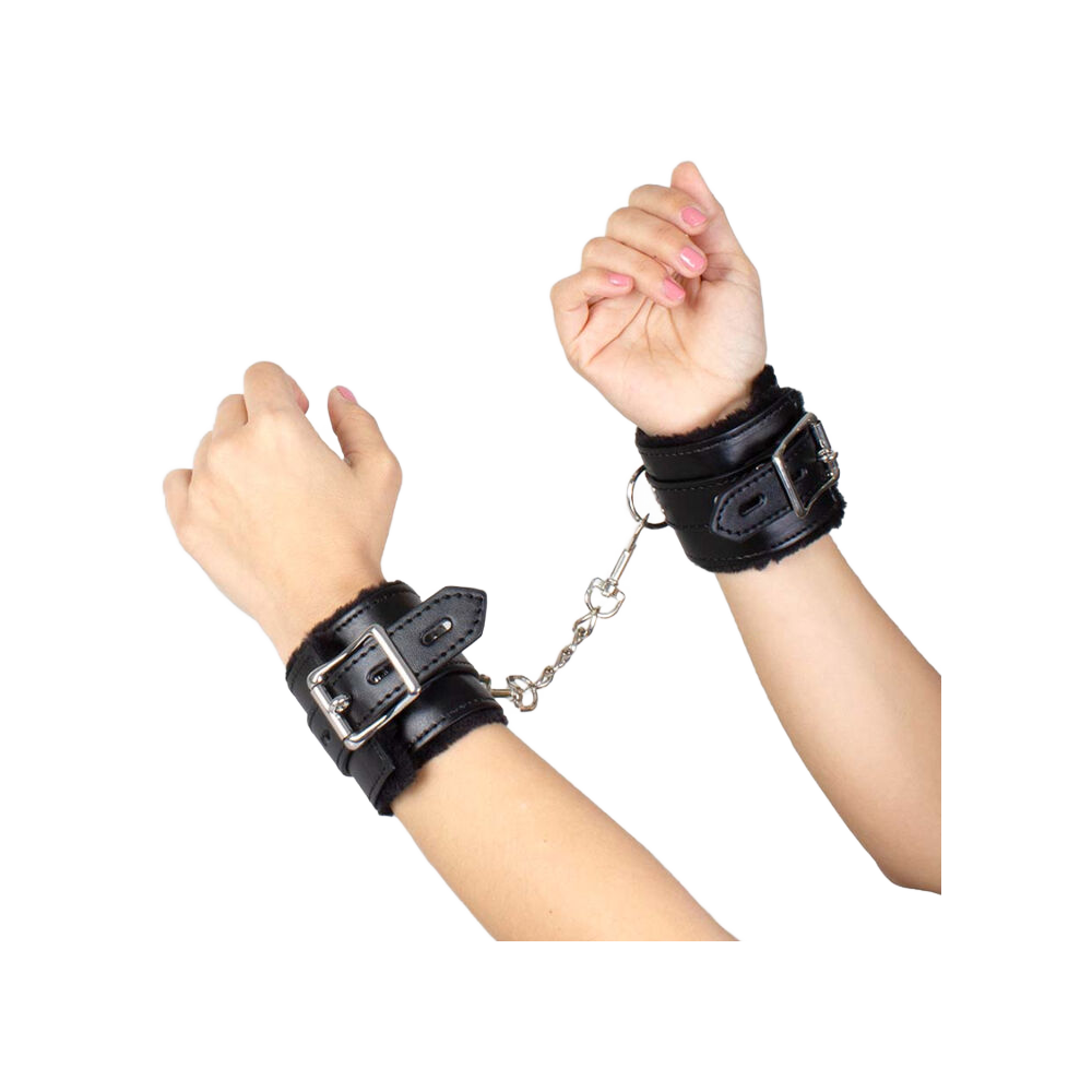 SECRETPLAY - BLACK BONDAGE HANDCUFFS BDSM COLLECTION