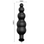 PRETTY LOVE - ANALPLUG AUS SILIKON EXTRA STIMULATION UND 12 VIBRATIONSMODI SCHWARZ