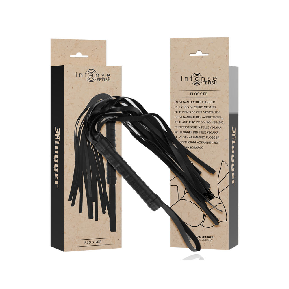 INTENSE - FETISH FLOGGER DE COURO VEGANO