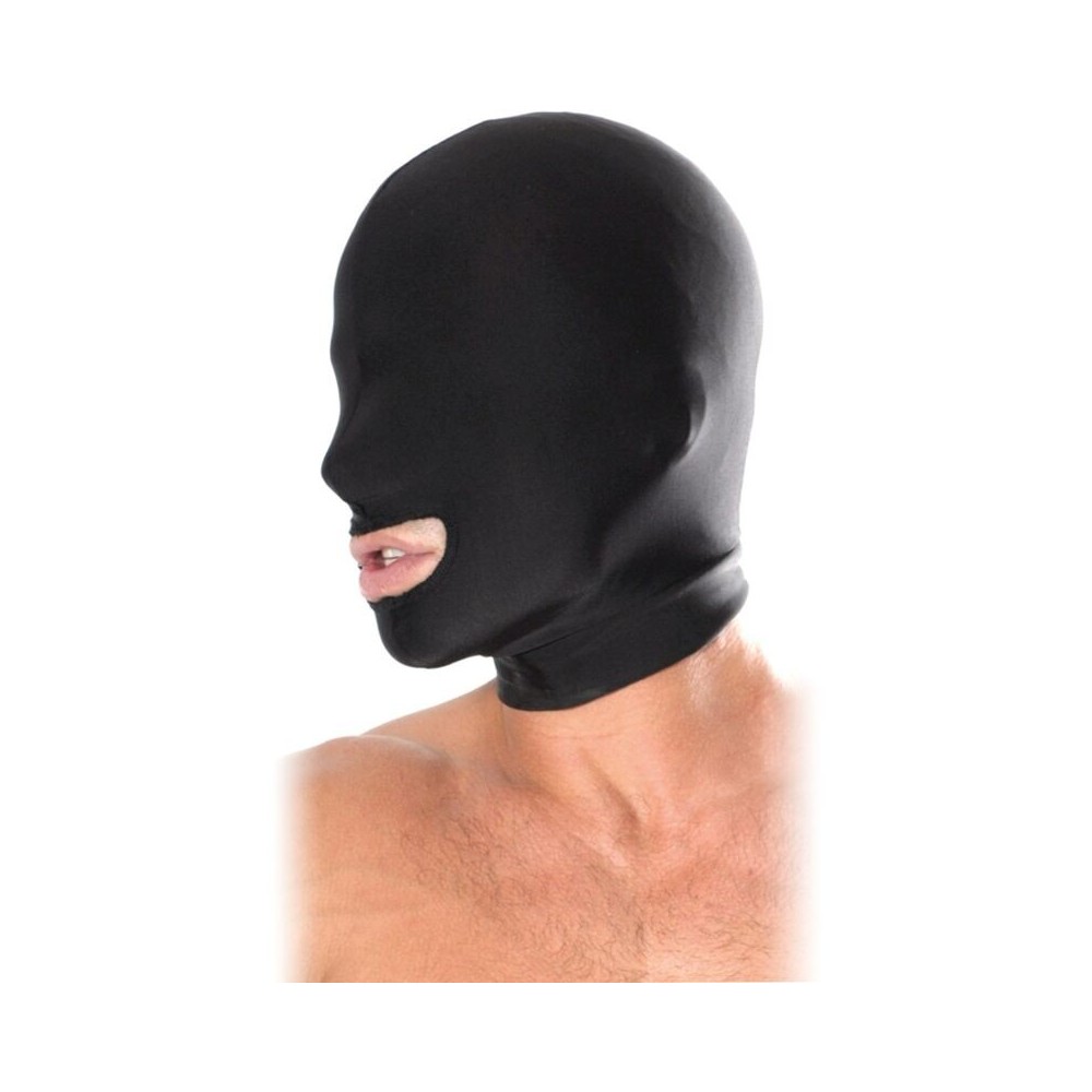 FETISH FANTASY SERIES - OPEN MOUTH HOOD BLACK