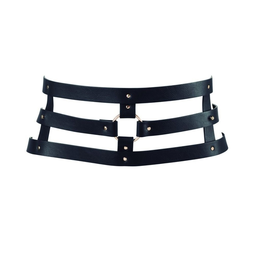 BIJOUX - INDISCRETS CEINTURE LABYRINTHE AVEC BRACELET NOIR