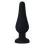 INTENSE - PLUG ANAL PIPO M SILICONE PRETO 11 CM