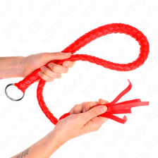 KINK - FRUSTA SERPENTE CON ANELLO MANO ROSSO 65 CM